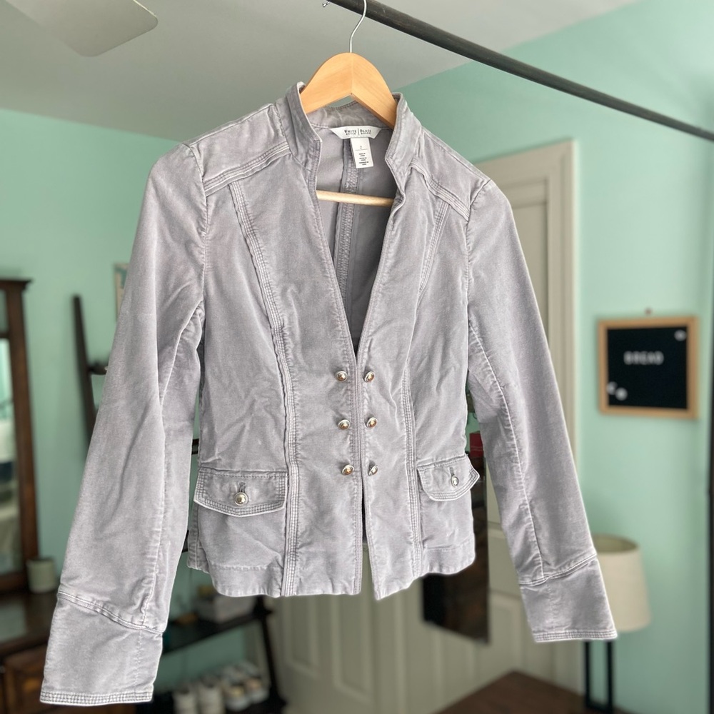 WHBM Women’s Crushed Velvet Jacket